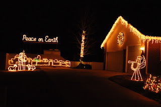 Peace on Earth Christmas lights