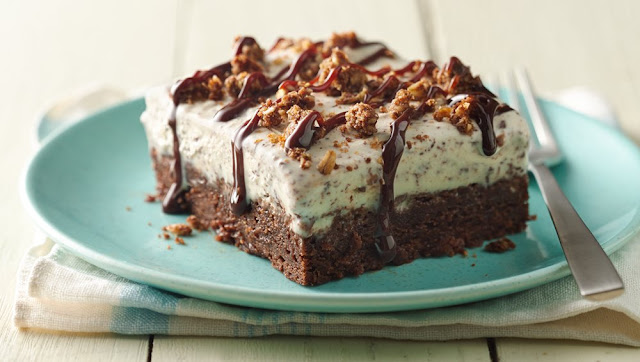 Brownie Ice Cream Crunch Bars
