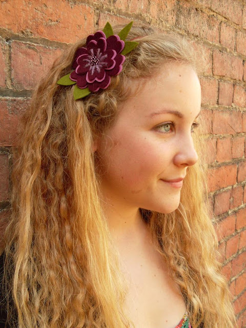 Felt Flower Headband Tutorial