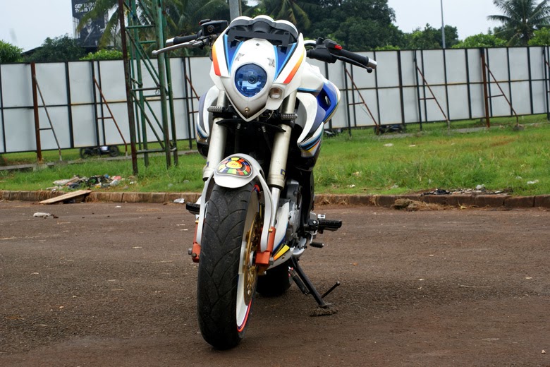 Gambar Scorpio Tahun 2013 Modifikasi Bergaya Street Fighter