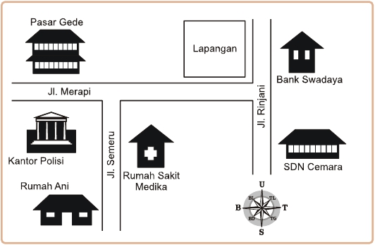 Contoh gambar denah rumah ke sekolah - 28 images - pergi 