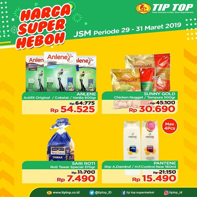 #TipTop - #Promo #Katalog Harga Super Heboh JSM Periode 29 - 31 Maret 2019