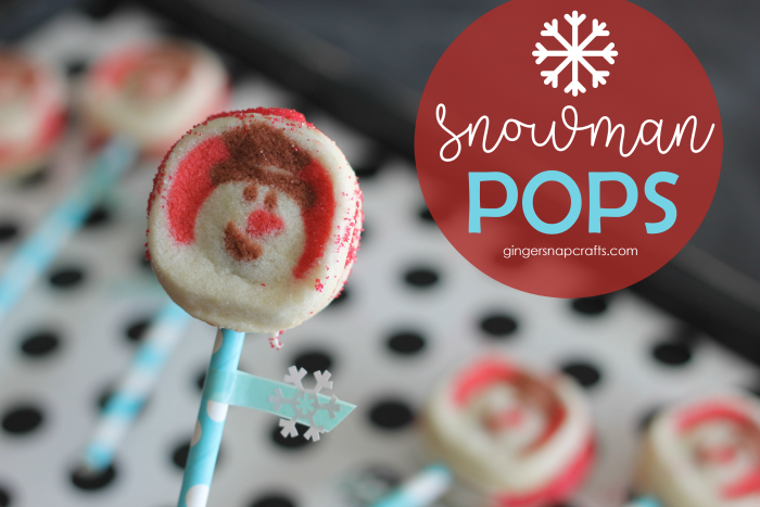 snowman pops at GingerSnapCrafts.com #snowman #treats