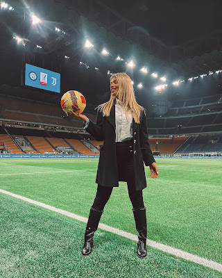 Alice De Bortoli foto allo stadio Meazza