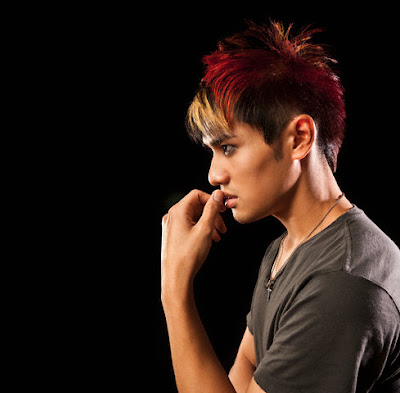 Profile of pensive Asian man. Asian Hairstyles