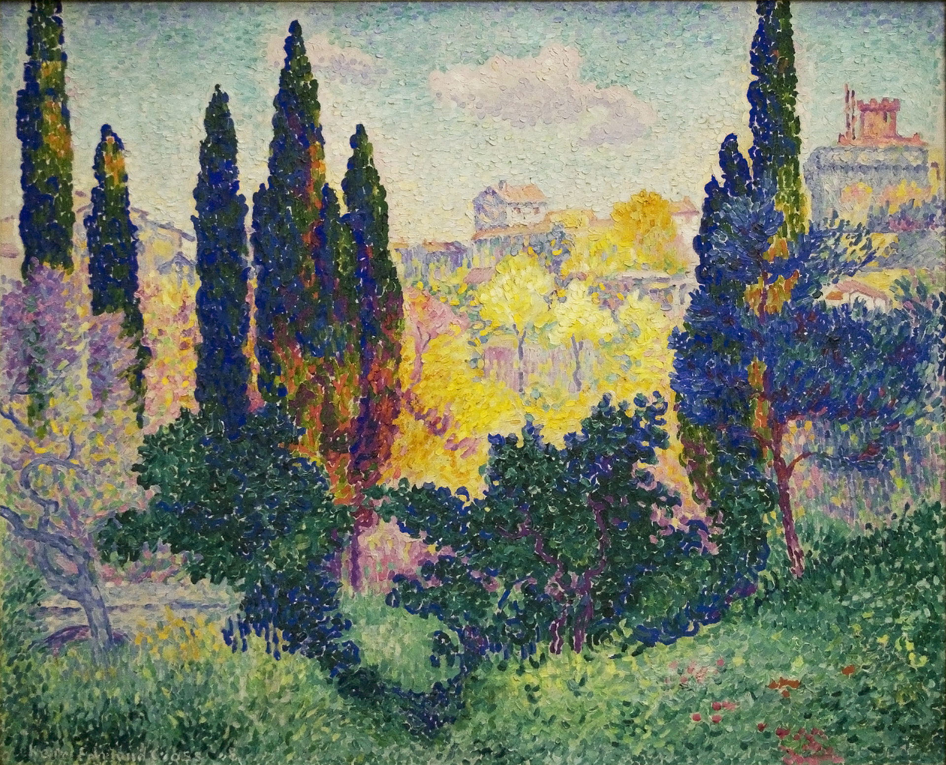 Cypresses at Cagnes, 1908