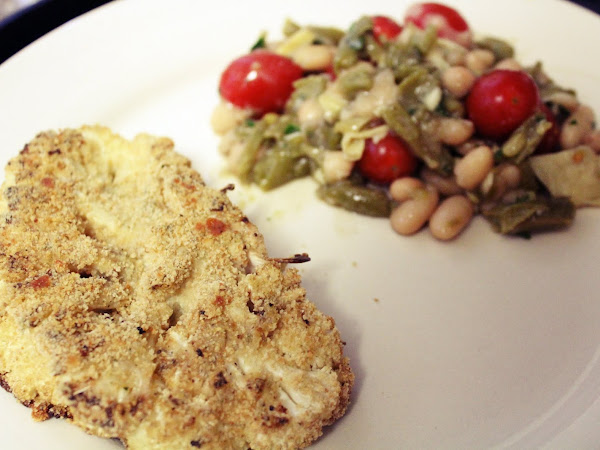 Meatless Monday meets Game of Thrones (Cauliflower Steaks with Tomato two bean salad)