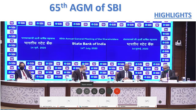 65th AGM of SBI, online experience and key takeaways