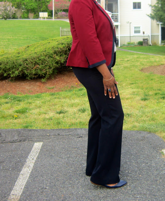 Burgundy blazer