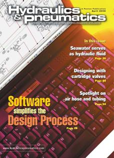 Hydraulics & Pneumatics - April 2006 | ISSN 0018-814X | PDF HQ | Mensile | Professionisti | Oleodinamica | Pneumatica
Hydraulics & Pneumatics è il mensile più diffuso, più completo e organico ad indirizzo applicativo, per i tecnici delle aziende che già utilizzano o intendono utilizzare l'energia fluida. Prima rivista italiana del settore, vanta uno staff redazionale autorevole che segue una politica intesa ad offrire un concreto e sostanziale contributo alla diffusione e allo sviluppo dell'automazione oleodinamica e pneumatica, e alla soluzione più moderna e adeguata dei problemi connessi.