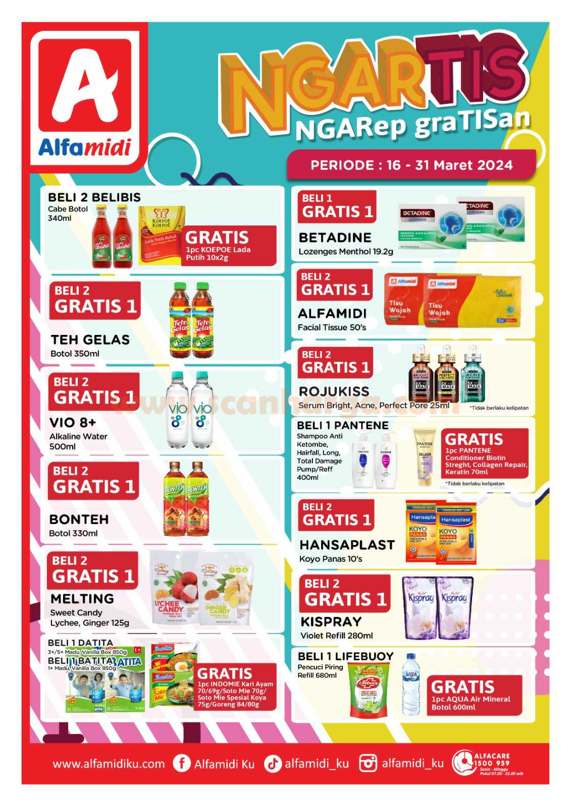 Promo Ngartis Alfamidi NGARep graTISan 16 - 31 Maret 2024