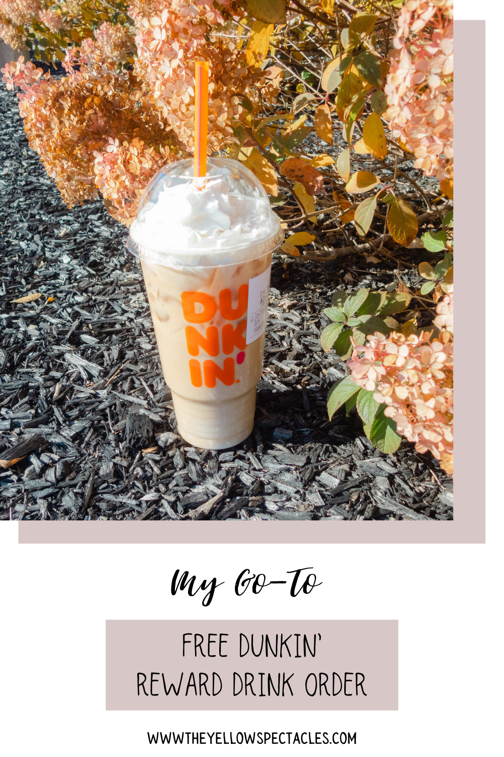 Dunkin' Almond Milk ice latte