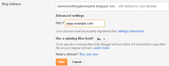 Redirecting Blog to Custom Domain screenshot