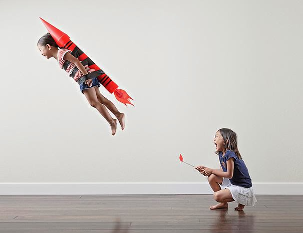 An Awesome Dad Shoots Creative Photographs of His Daughters