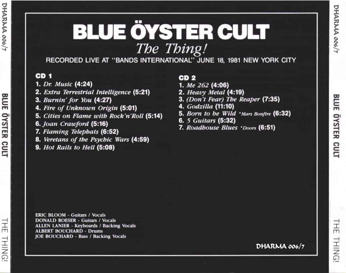 Filed under Blue Oyster Cult