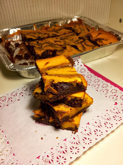 brownie de chocolate y calabaza