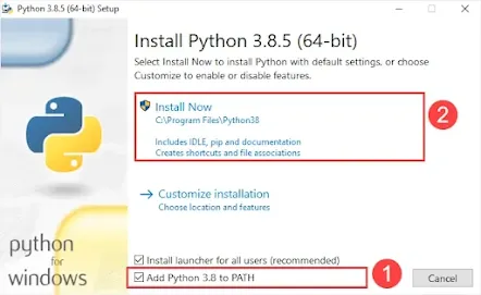 Install Now - Cara Install Python di Windows