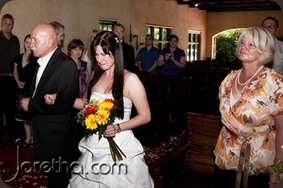 Bride walking down the aisle crying - Joretha Taljaard Wedding Photography