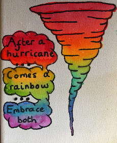 After a hurricane comes a rainbow embrace both