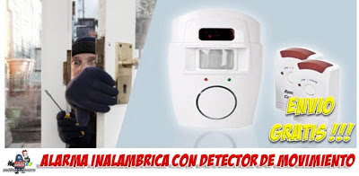 alarma inalambrica con detector de movimiento