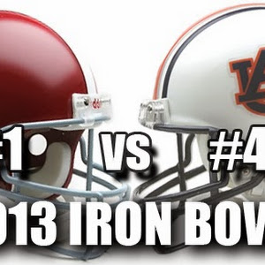 #1 ALABAMA @ #4 AUBURN..in the IRON Bowl 2K13 Edition...Winner moves on to the SEC Championship Game as that Winner awaits a Trip to the BCS Championship at the ROSE BOWL...#ALAvsAUB #RollTide #WarEagles  
