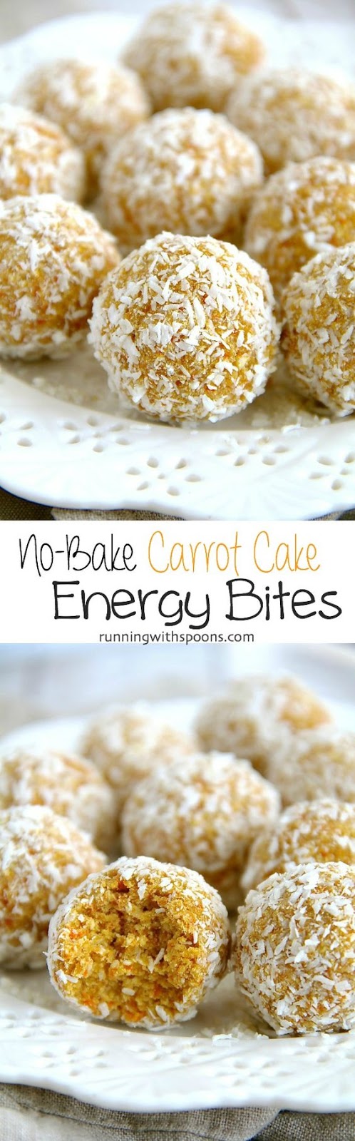 10 minutes and 1 bowl are all you need to whip up these healthy No-Bake Carrot Cake Energy Bites! They're nut-free, gluten-free, and vegan.