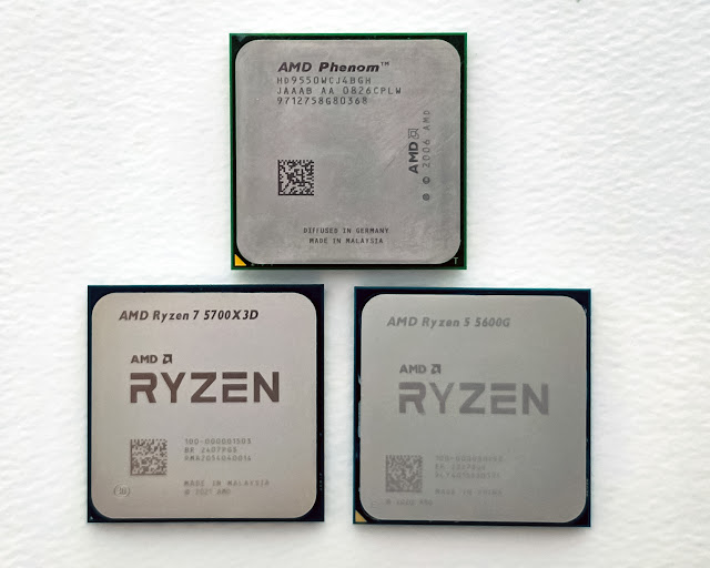 CPU 모습 비교