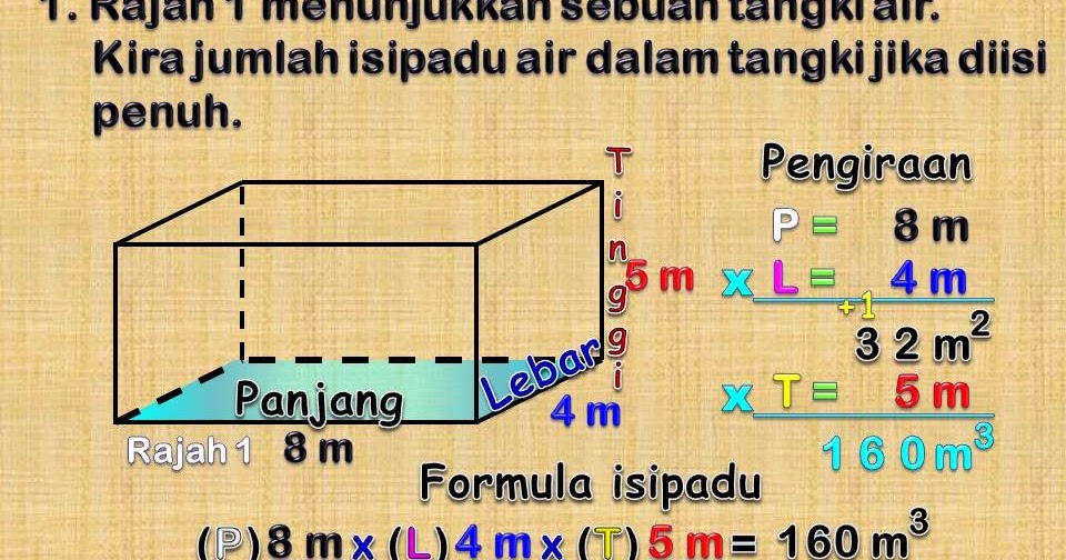 Soalan Mengira Isipadu - Terengganu s