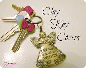 #polymer clay, #clay, easy clay project, DIY Key cover