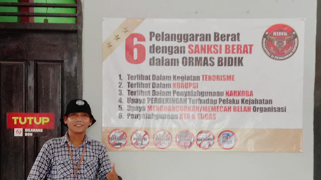 Bendahara DPC ormas bidik kota metro,mewakili keluarga besar ormas bidik mengucapkan selamat hari lahir Pancasila