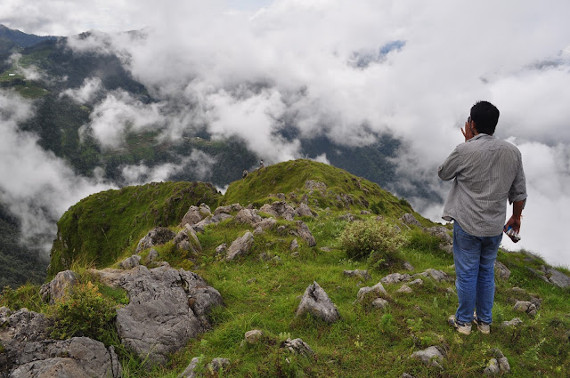 clouds in hills