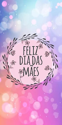 Fundo Colorido Feliz Dias das Mães