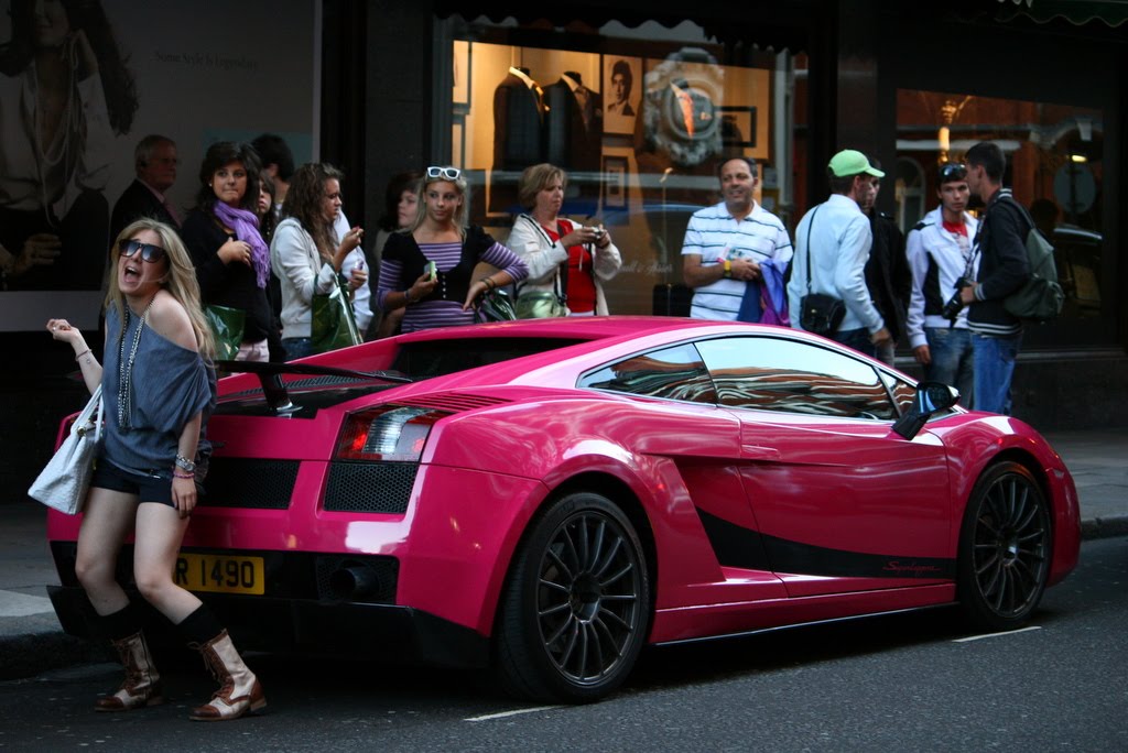 The Lamborghini Diablo 34000000 In pink cause it's a chick car