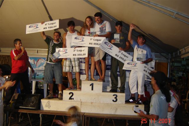 Premiação na cidade ..Vencedores do Open