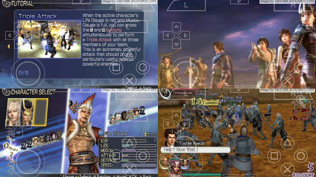 warriors orochi 2 psp screenshot gameplay overview