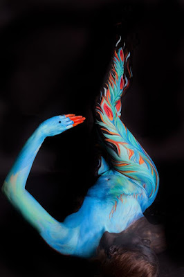 Green Pear Diaries, arte, body painting, Gesine Marwedel