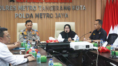 SMSI Kota Tangerang Gelar Audensi Ke Polres Metro Tangerang Kota 