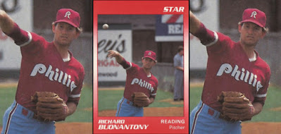 Rich Buonantony 1990 Reading Phillies card