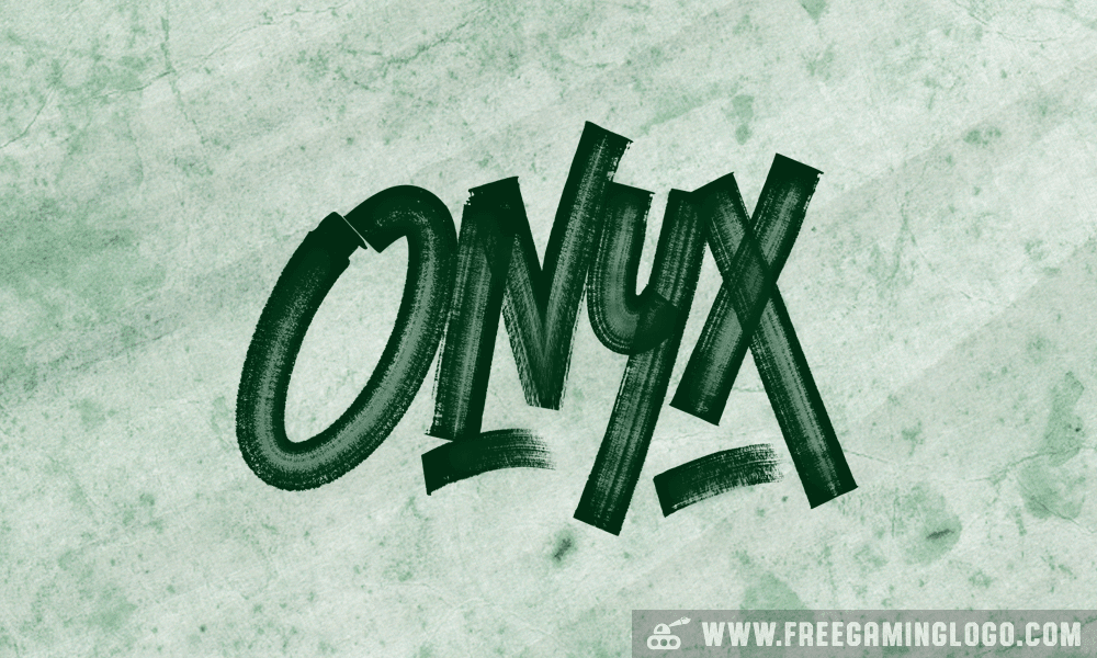 Onyx hand lettering signature design