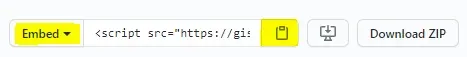 Cara embed kode gist github