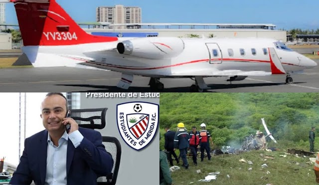 Fallece en Venezuela Christian Toni, presidente del club de fútbol Estudiantes de Mérida, tras accidente aéreo en el que perecieron otras cinco personas 