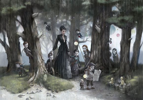 Tom Bagshaw ilustrações mulheres sombrias surreais sensuais