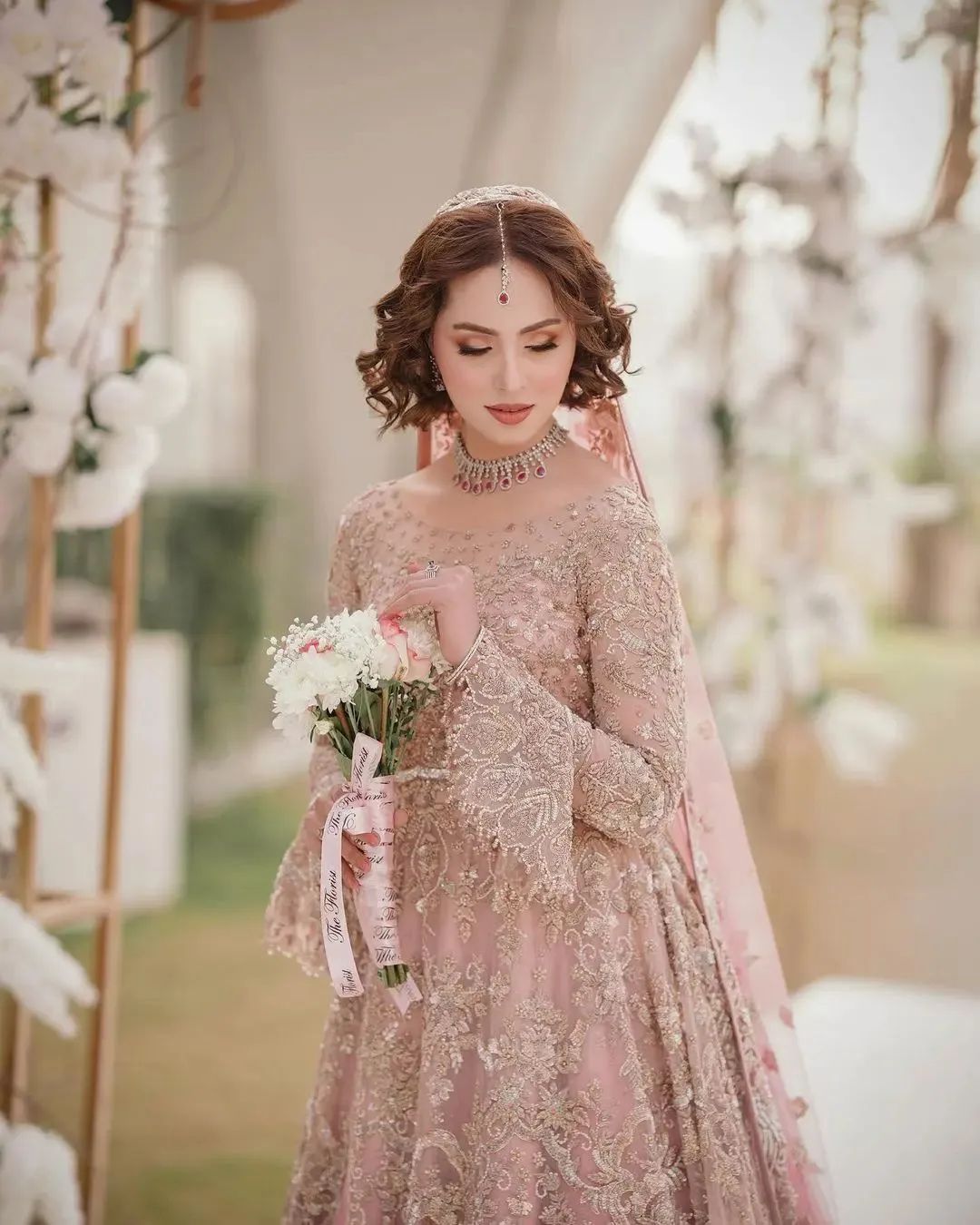 Bridal Pink Dress DP for WhatsApp