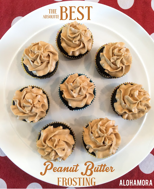 This is the absolute very BEST Peanut Butter Frosting.  It's light and creamy and full of peanut butter goodness.  This pb frosting is amazing with cake and delicious on chocolate cupcake recipe.  The recipe is perfect for a small 6 inch double layer cake or 12 cupcakes... b/c when do you ever need more than 12 cupcakes. Alohamora Open a Book http://www.alohamoraopenabook.blogspot.com/