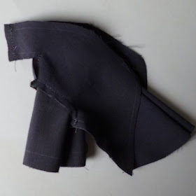 Sew shawl collar