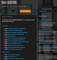 Net Gator Table of Contents