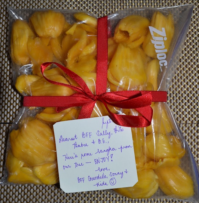 Sweet "langka" (jackfruit) from one of my palangga BFFs ~ Geordelle ♥