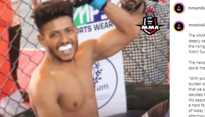 Kolaps di Atas Ring, Petarung MMA Asal India Nikhil Suresh Meninggal Dunia