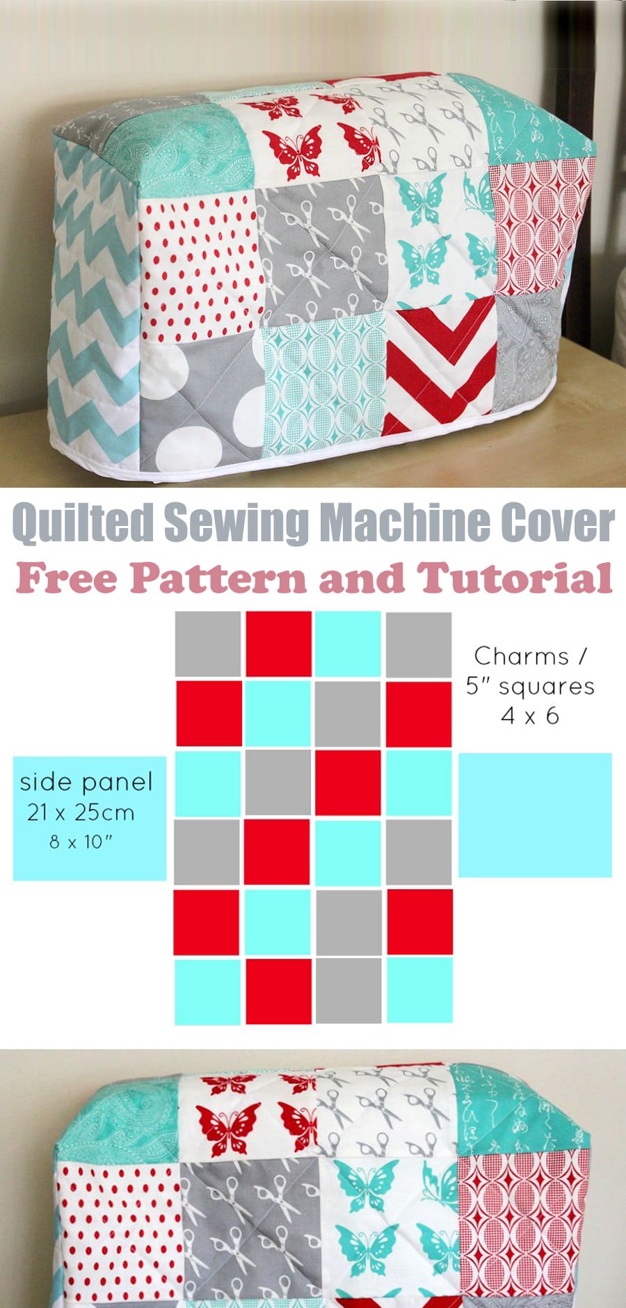 Quilted Sewing Machine Cover Tutorial