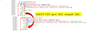 Cara Setting Heading Tag H3 Menjadi H2 Pada blog,cara penbgaturan Tag 